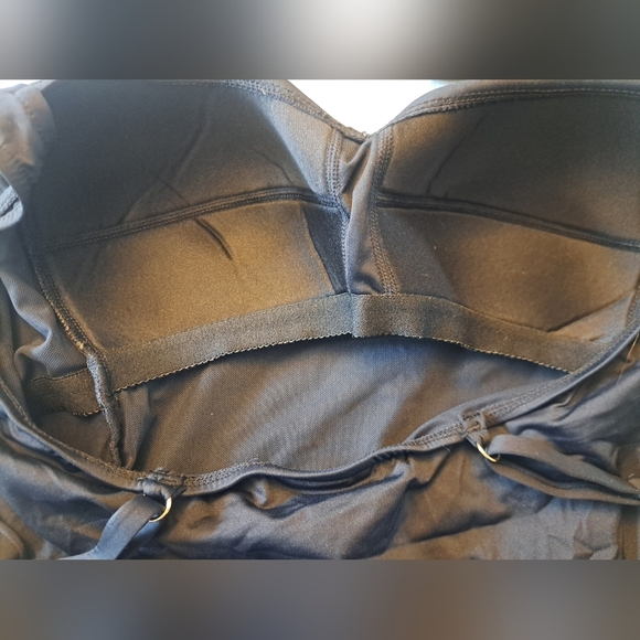 Soft Surroundings Swim by Sunsets Black Ruched Tankini Top Size M - Picture 4 of 4